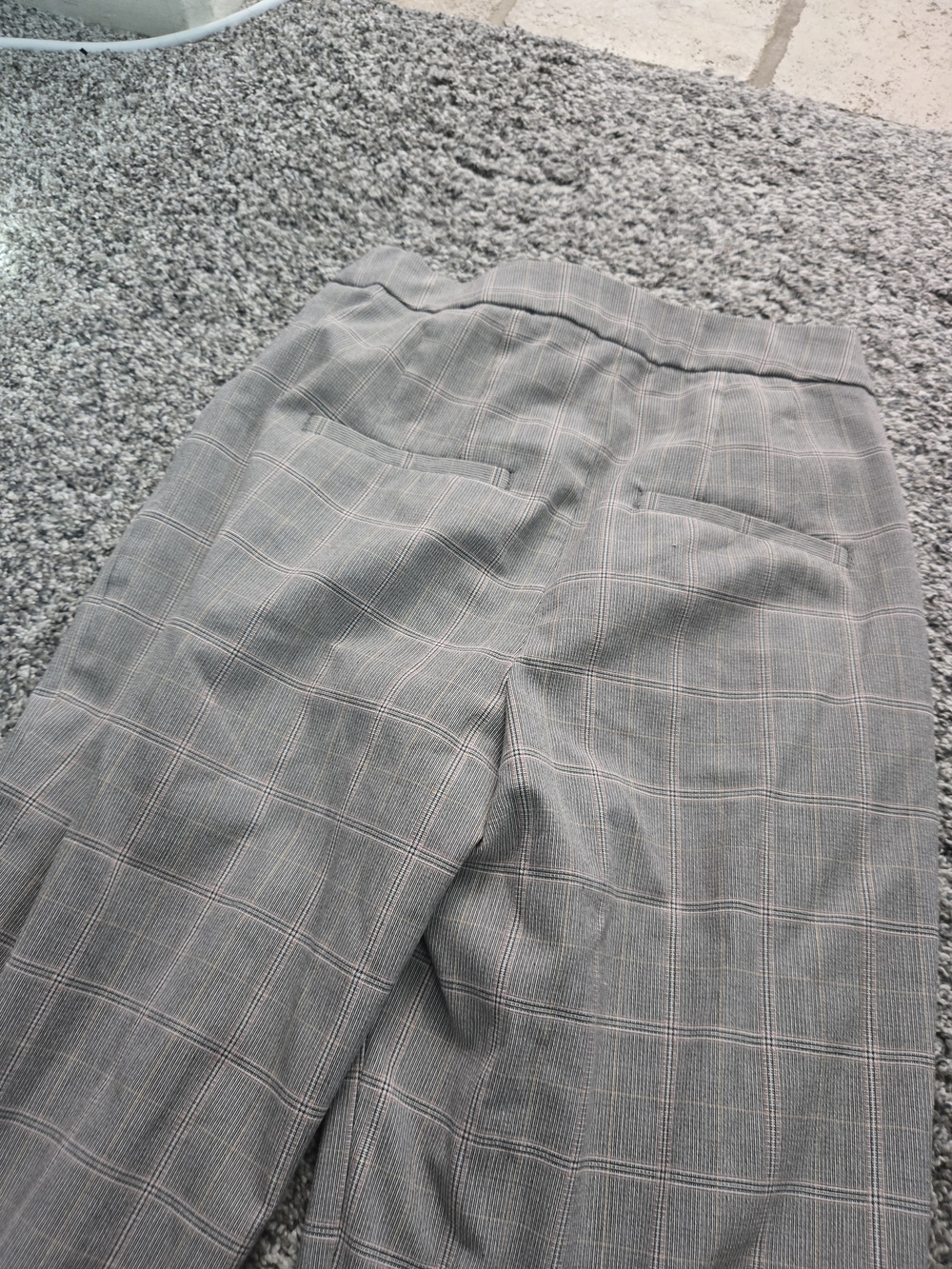 Gray Plaid Dress Pants - Picture 3 of 15